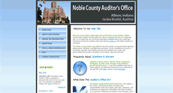 Desktop Screenshot of noblecountyauditor.com