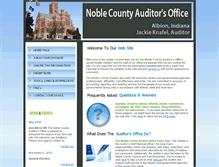 Tablet Screenshot of noblecountyauditor.com